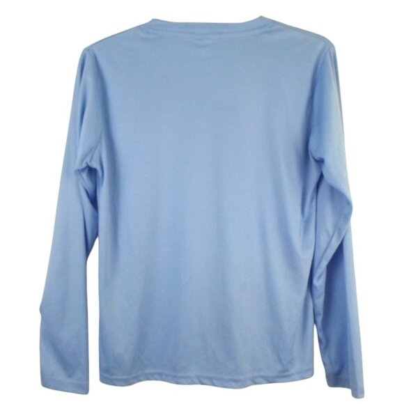 Perdido Key Florida Blue V-Neck Long Sleeve Tee T-Shirt - Picture 3 of 4